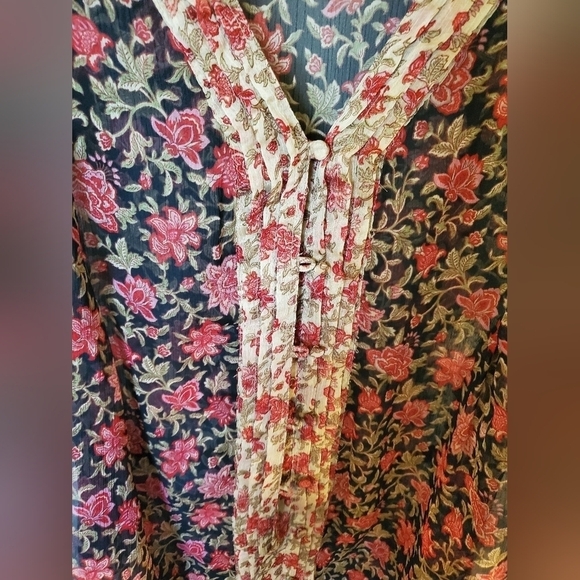 Vintage Converse One Star Floral Print Shirt - Picture 3 of 8